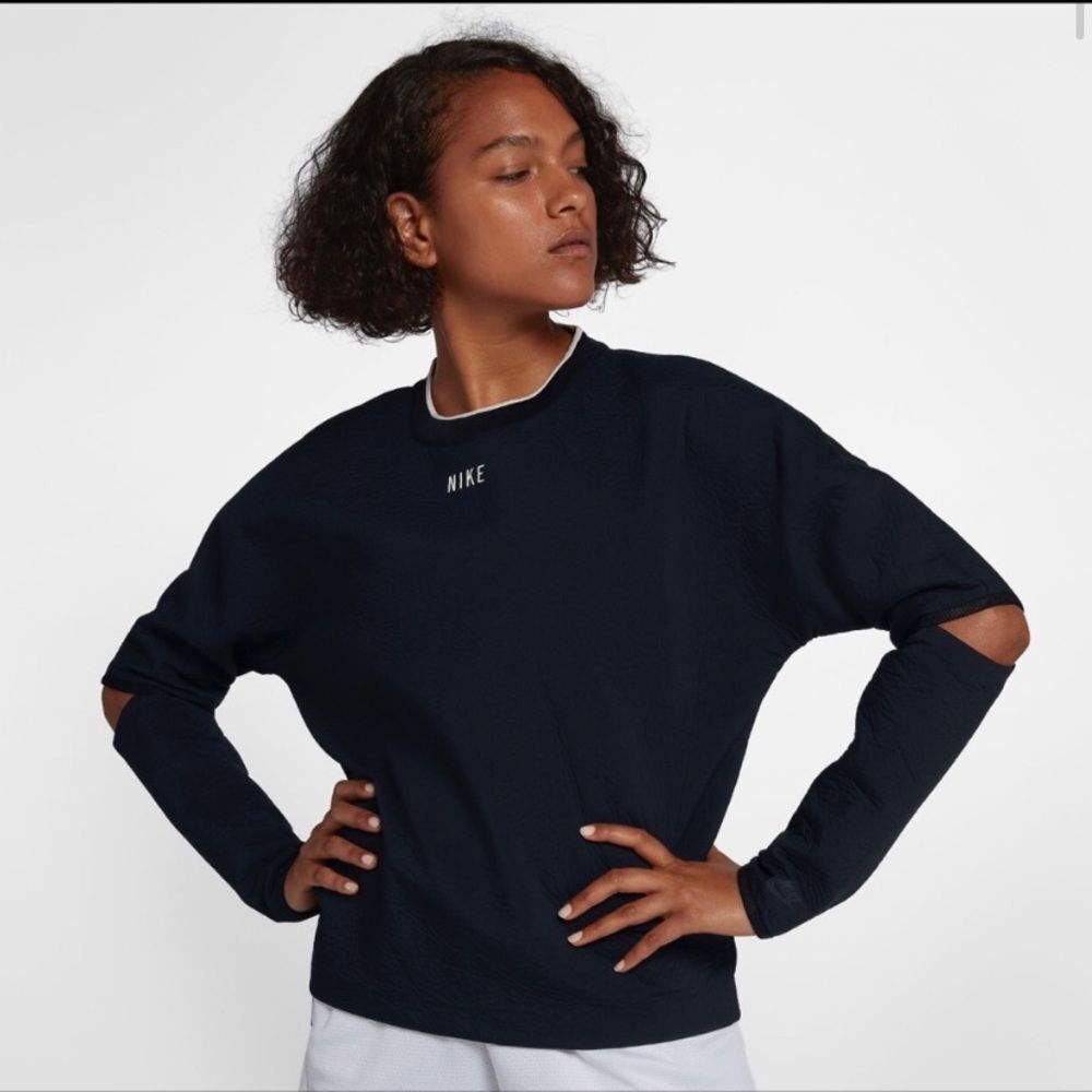 Nike long sleeve structured top